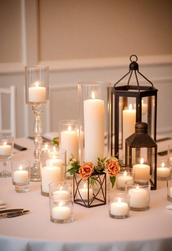 artistic candle arrangement ideas