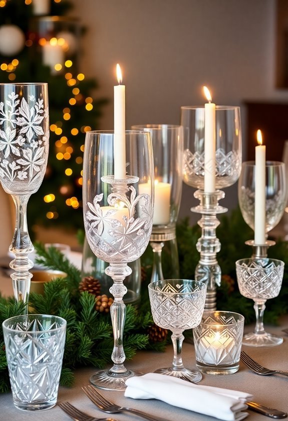 artistic glassware display ideas