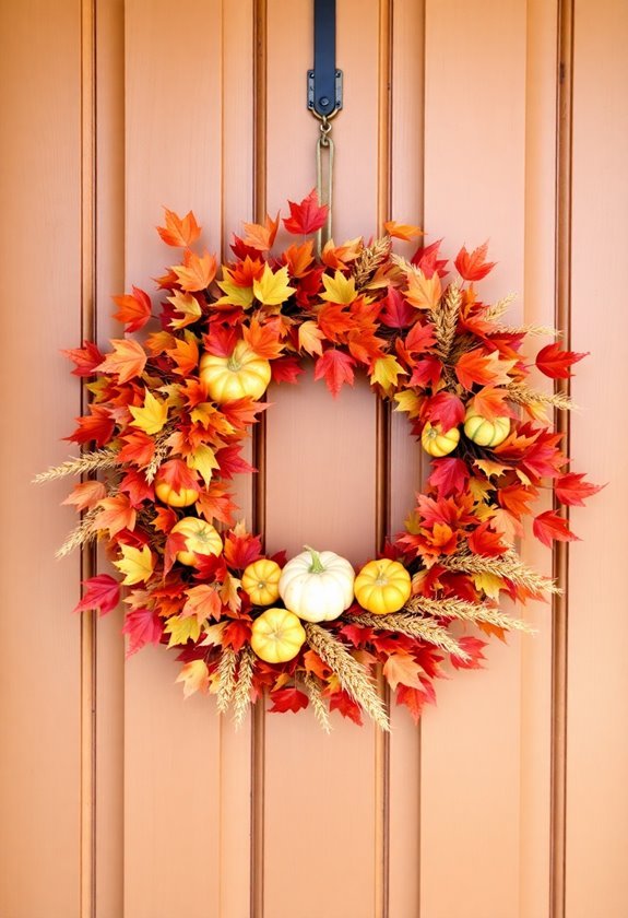 autumn decoration with greenery