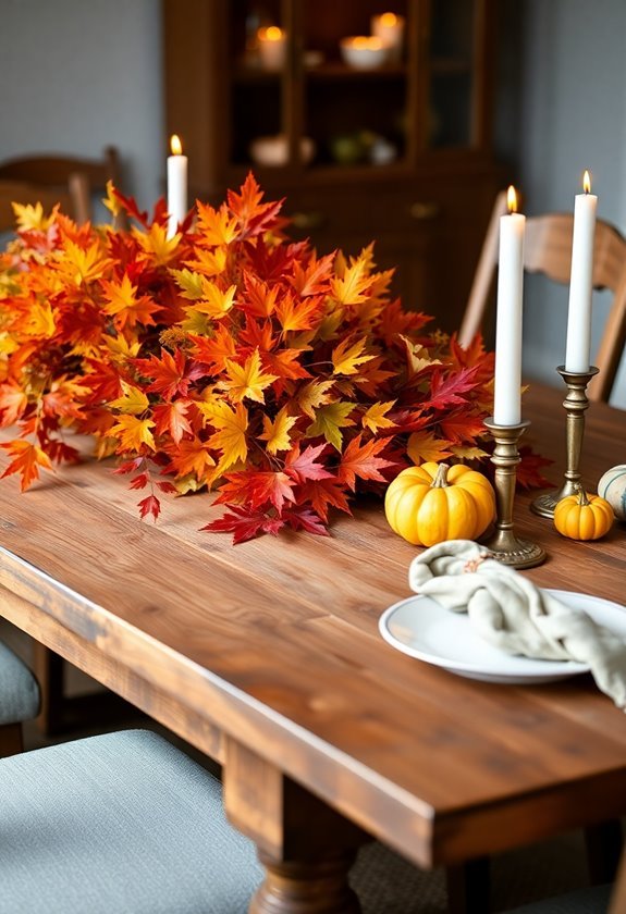 autumnal decor for dining