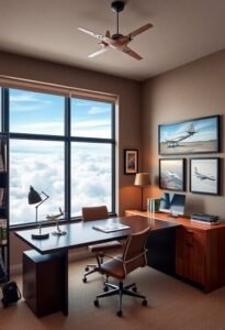 aviation inspired office decor ideas