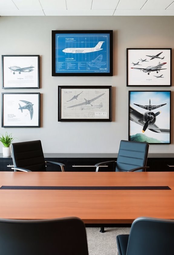 aviation inspired wall decor