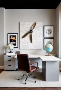 aviation themed office decor ideas