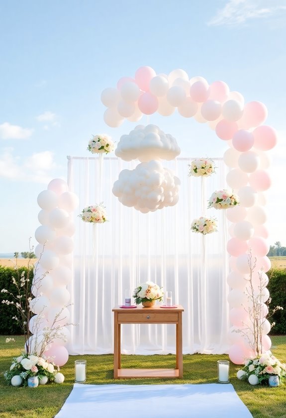 balloon decor for baptisms