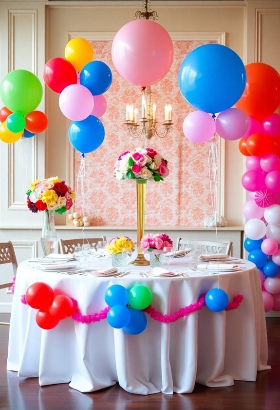 balloon decoration interactive features