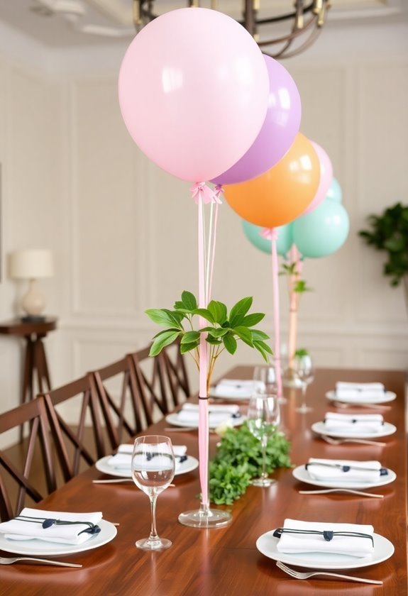 balloon table decorations ideas