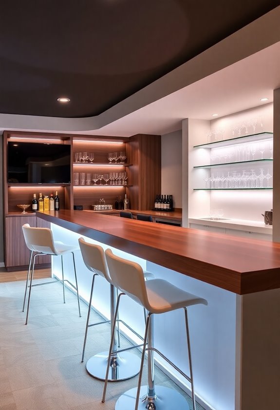 basement bar decor inspiration