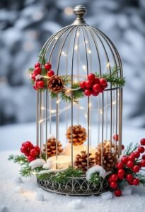 bird cage holiday decorations ideas