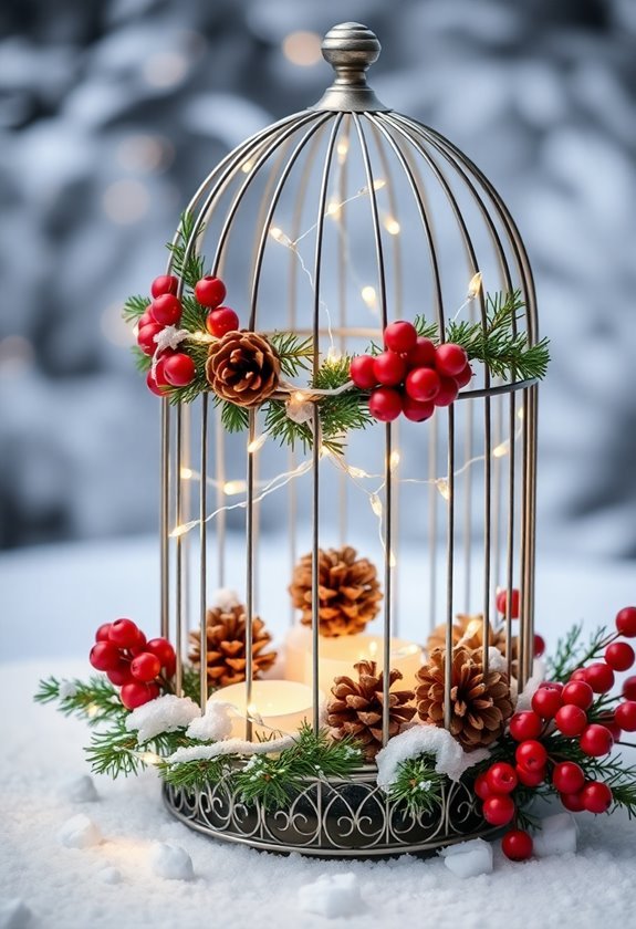 bird cage holiday decorations ideas