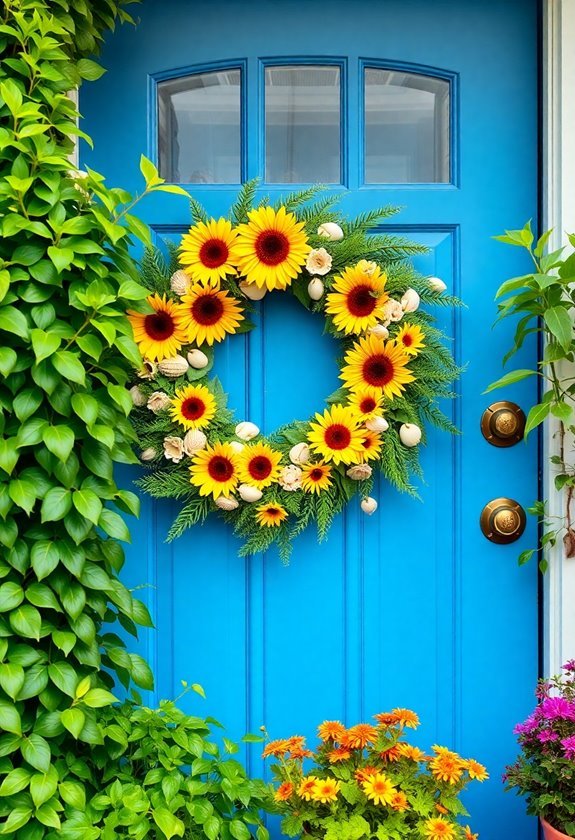 brighten entryways with decor