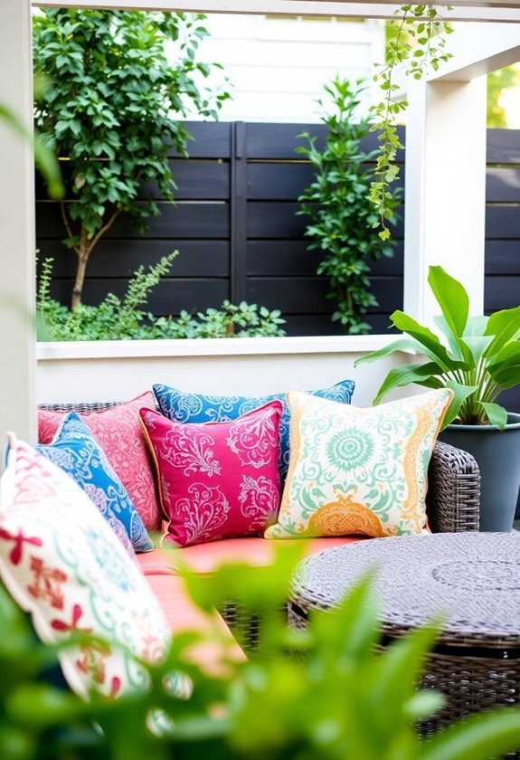 brighten with vibrant cushions