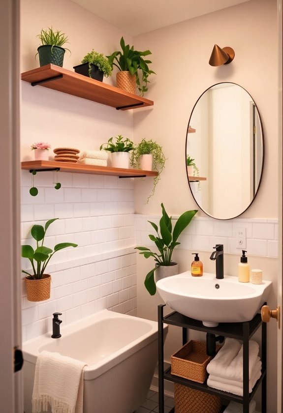 budget friendly small bathroom decor