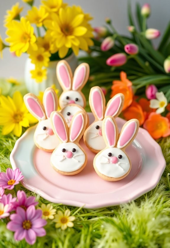 bunny shaped cookie pops recipe