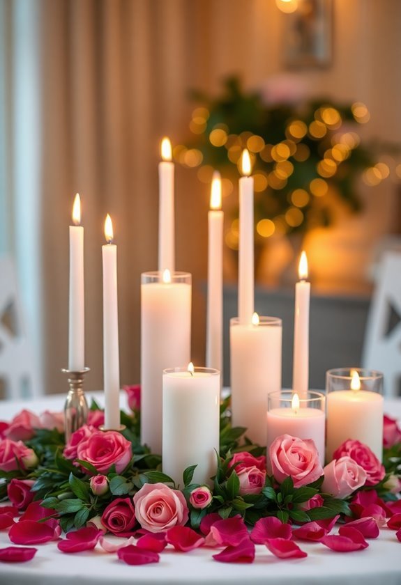 candlelit romantic ambiance creation