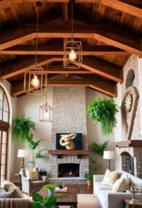 ceiling beam decor inspiration