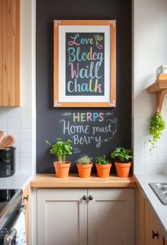 chalkboard and whiteboard options