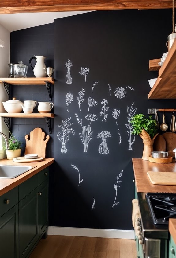 chalkboard design elements showcased