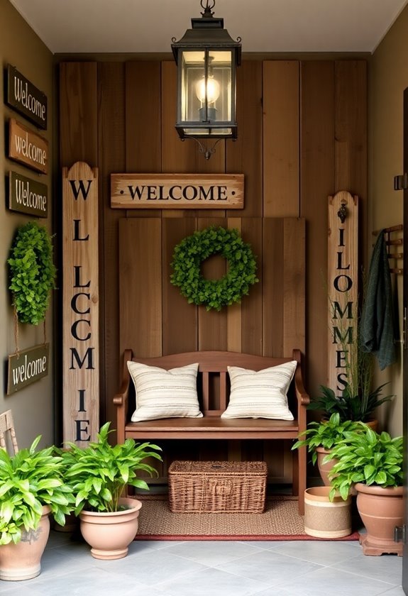 charming antique greeting displays