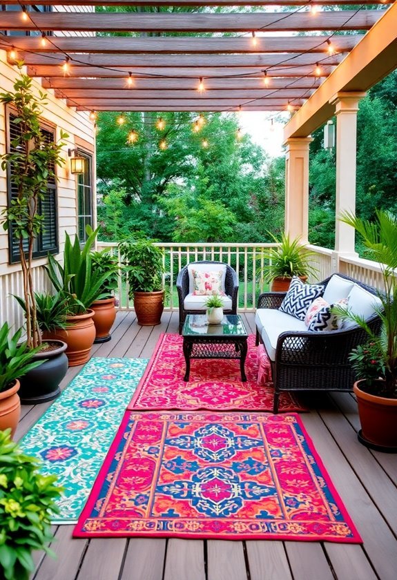 chic rugs for outdoors