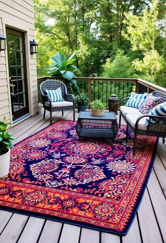 chic rugs for outdoors