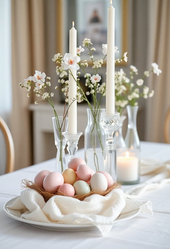 chic tabletop decorative arrangements