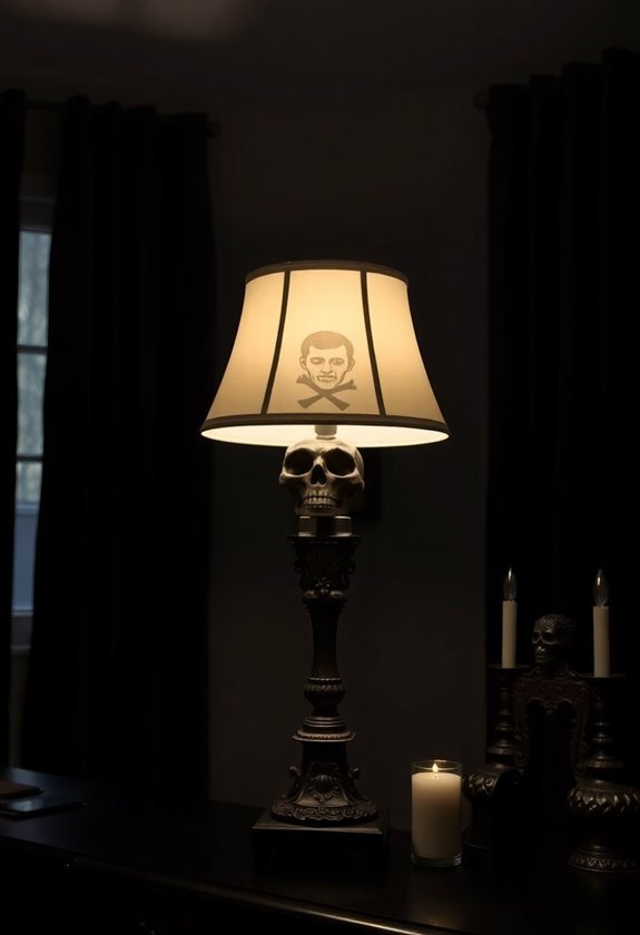 classic decorative skull lighting