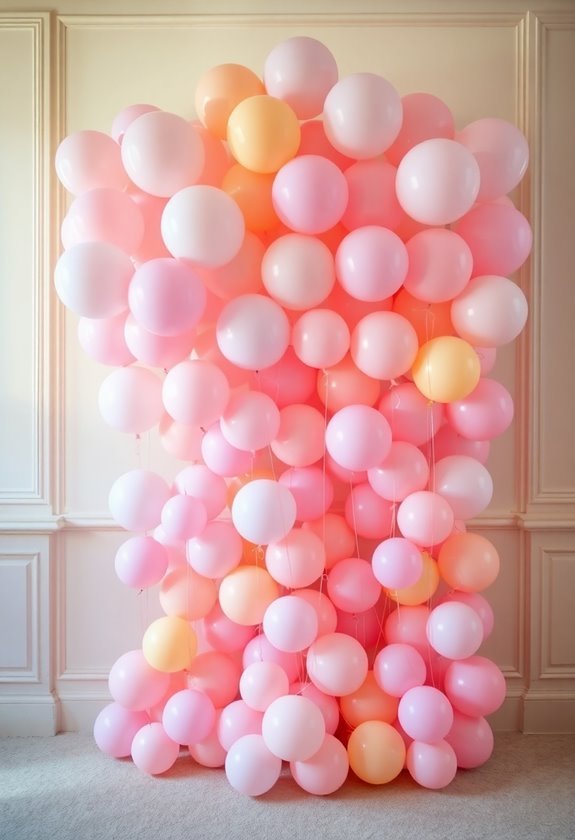 colorful balloon photo displays