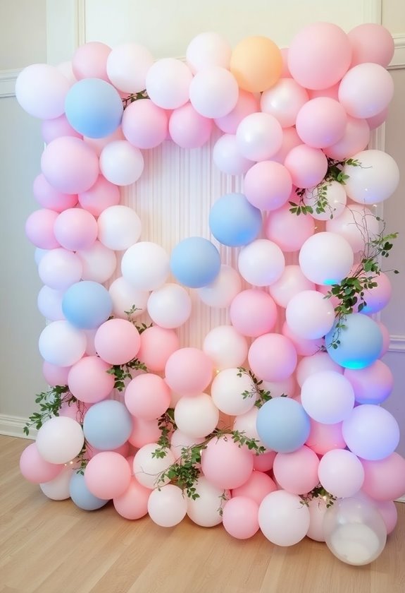 colorful balloon photo displays