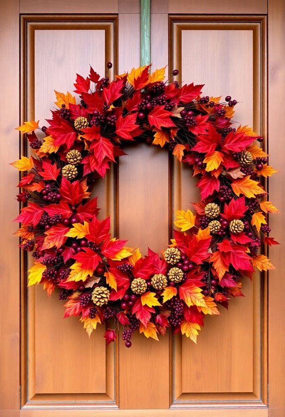 colorful floral wreath designs