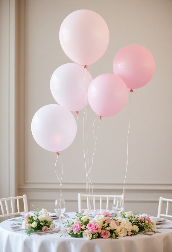 colorful helium filled arrangements