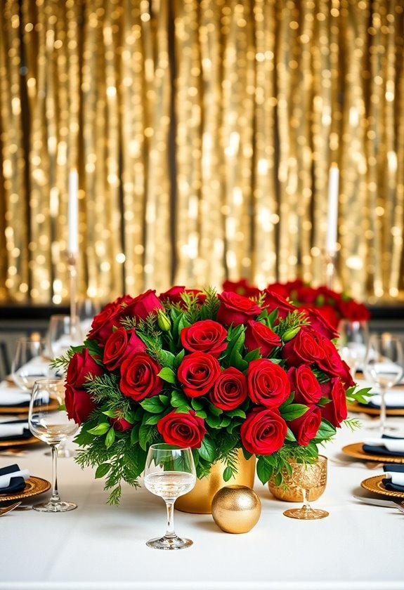 colorful holiday flower arrangements