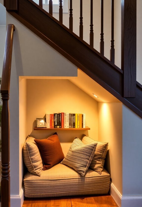 comfortable book corner retreat