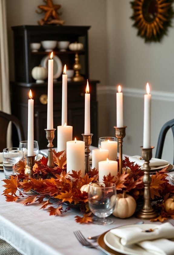 cozy candlelit atmosphere creation