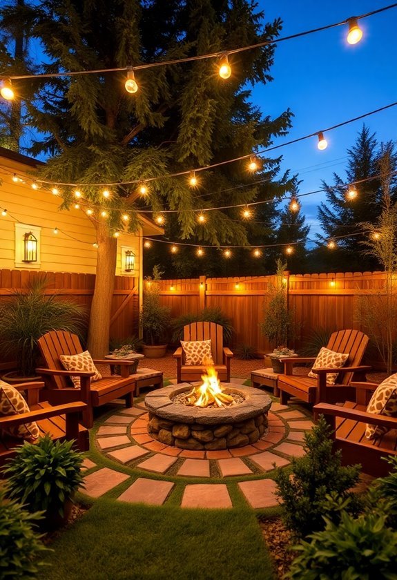 cozy outdoor gathering space