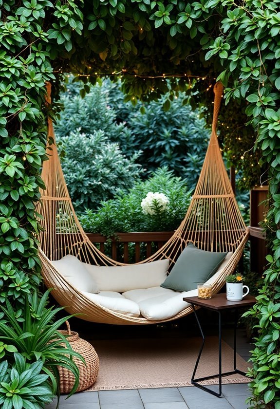 cozy outdoor relaxation spot