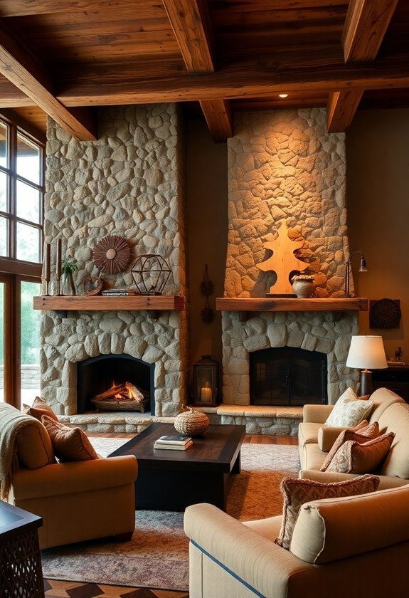 cozy rustic living room