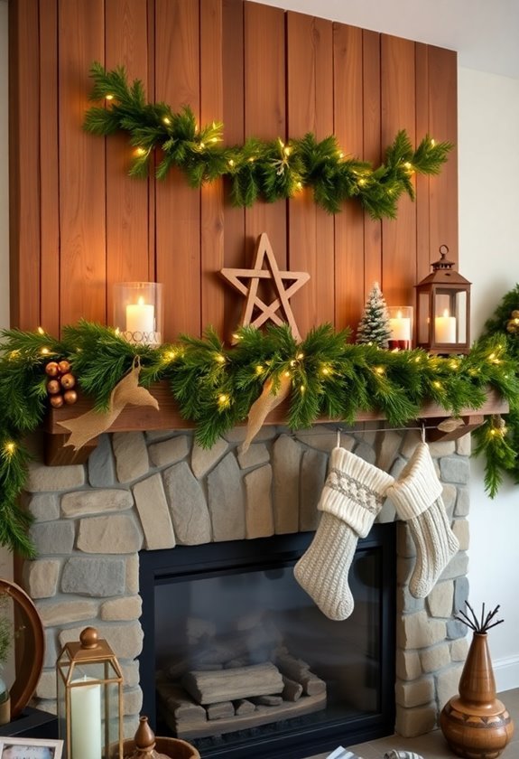 cozy winter mantel decor ideas