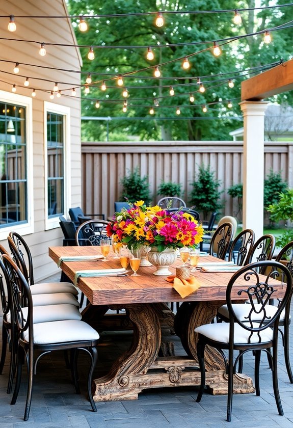 create a cozy dining space