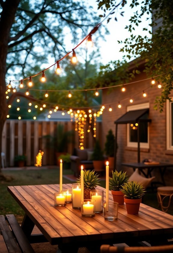 create cozy outdoor atmosphere