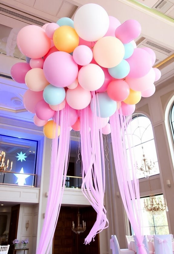 creative balloon decorations display