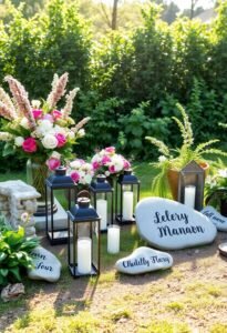 creative grave decoration ideas