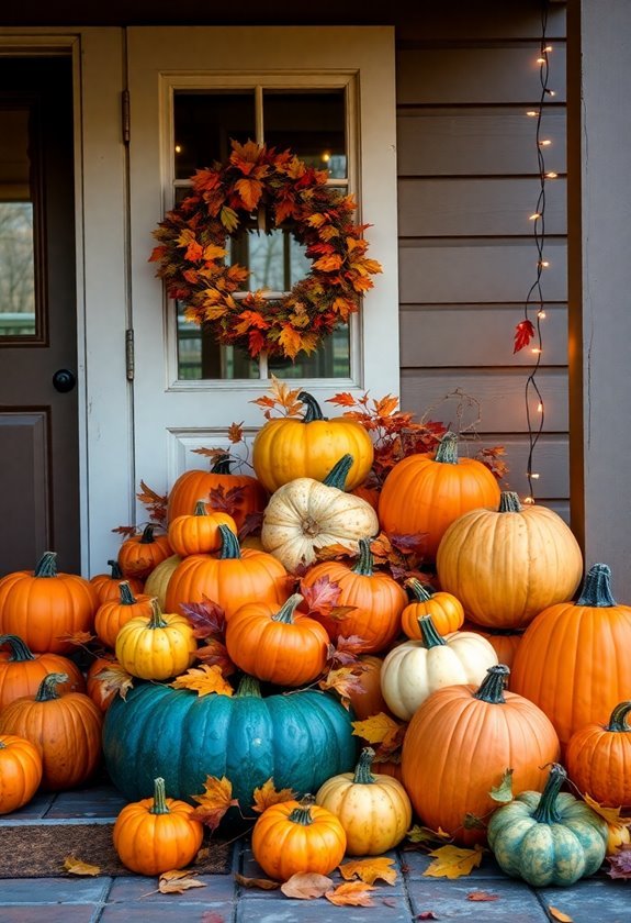 creative pumpkin arrangements showcased