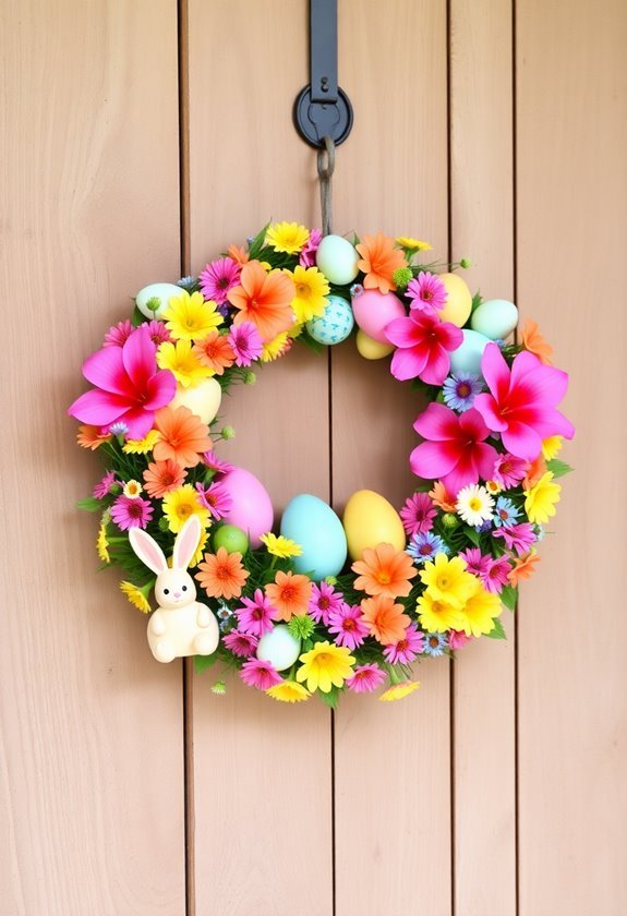 creative springtime door decor