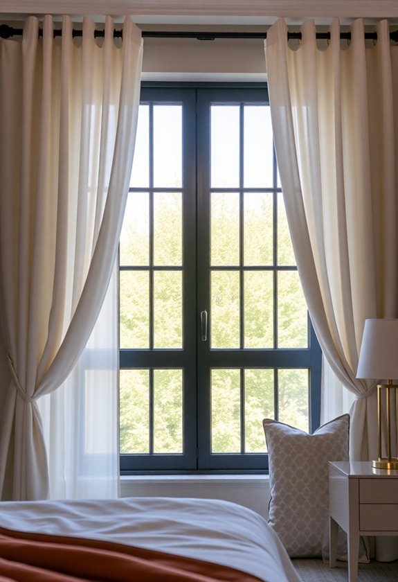 curtain styling for bedrooms