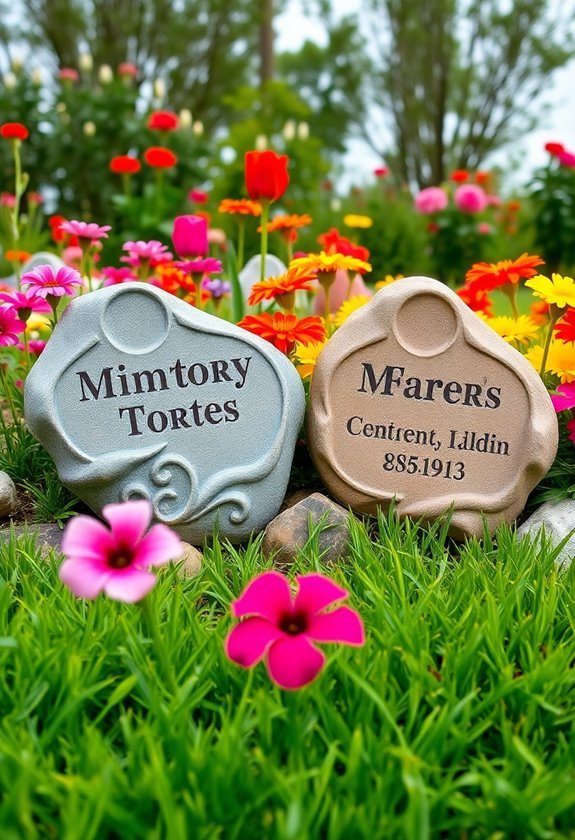 custom engraved memory stones