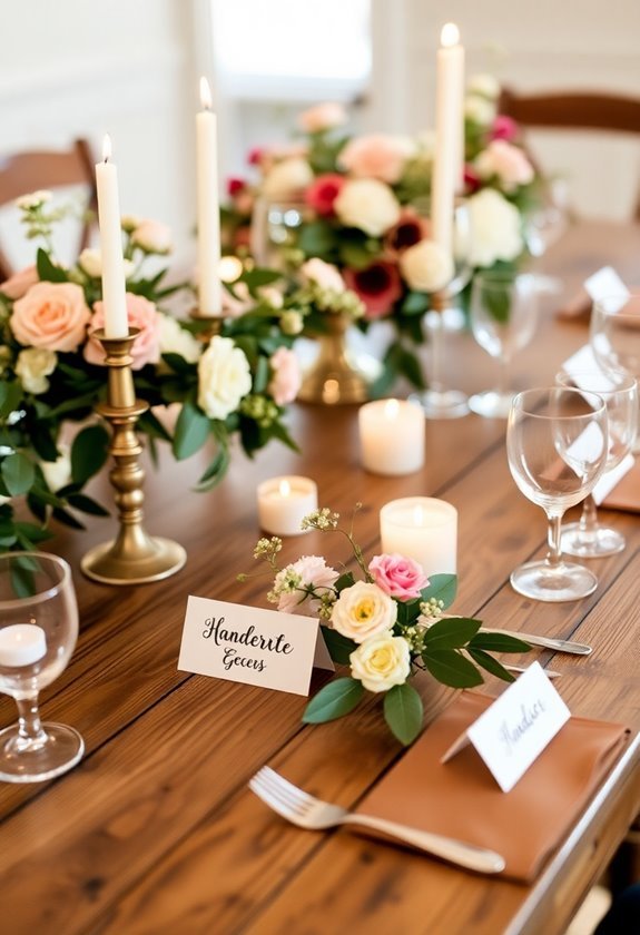 customized dining table arrangements