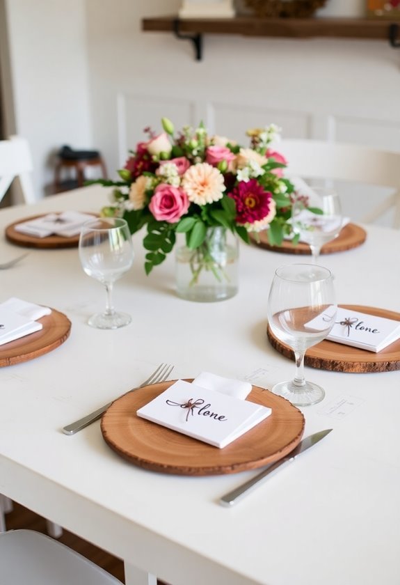 customized dining table decor