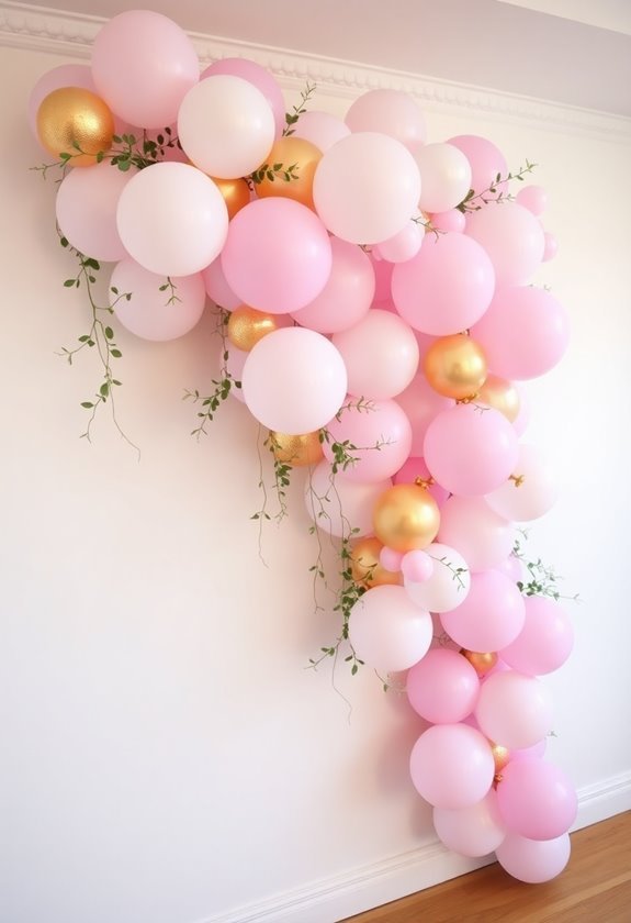 decorative balloon wall garlands