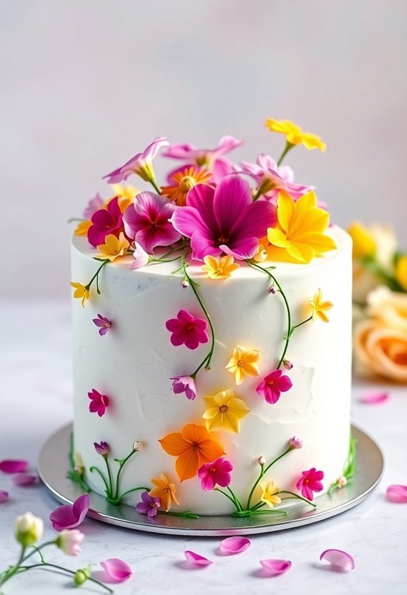 decorative edible floral accents