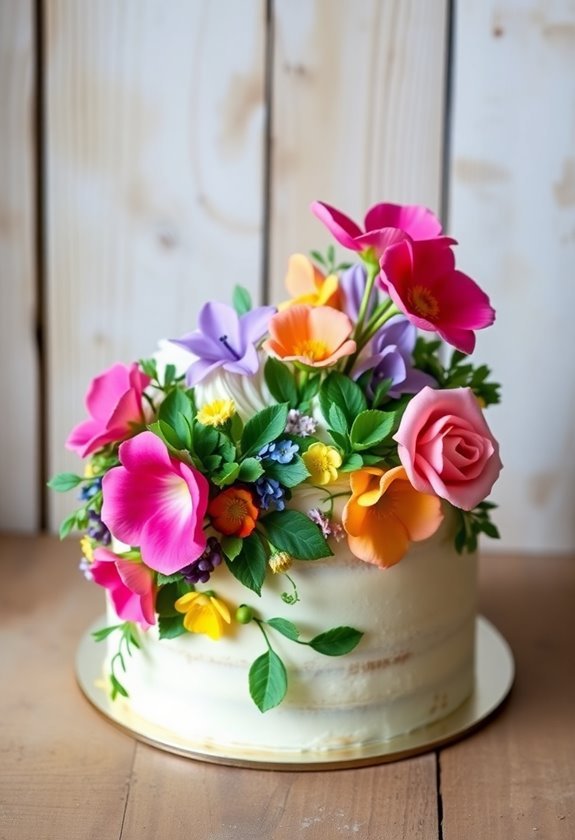 decorative edible flower arrangements